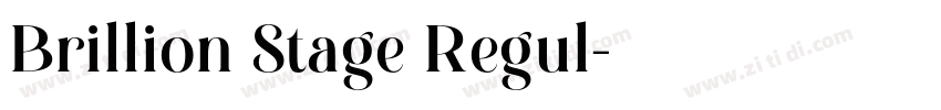 Brillion Stage Regul字体转换
